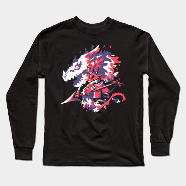 Dragon Knight Long Sleeve T-Shirt by andrefellip